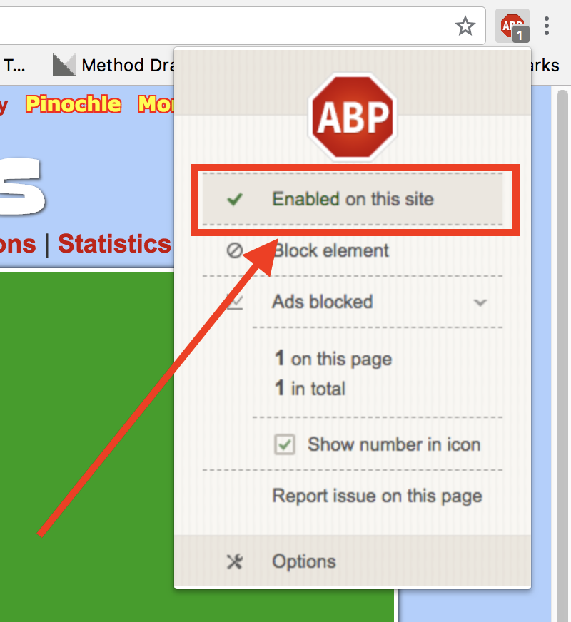 how to turn off ad blocker for firefox xp